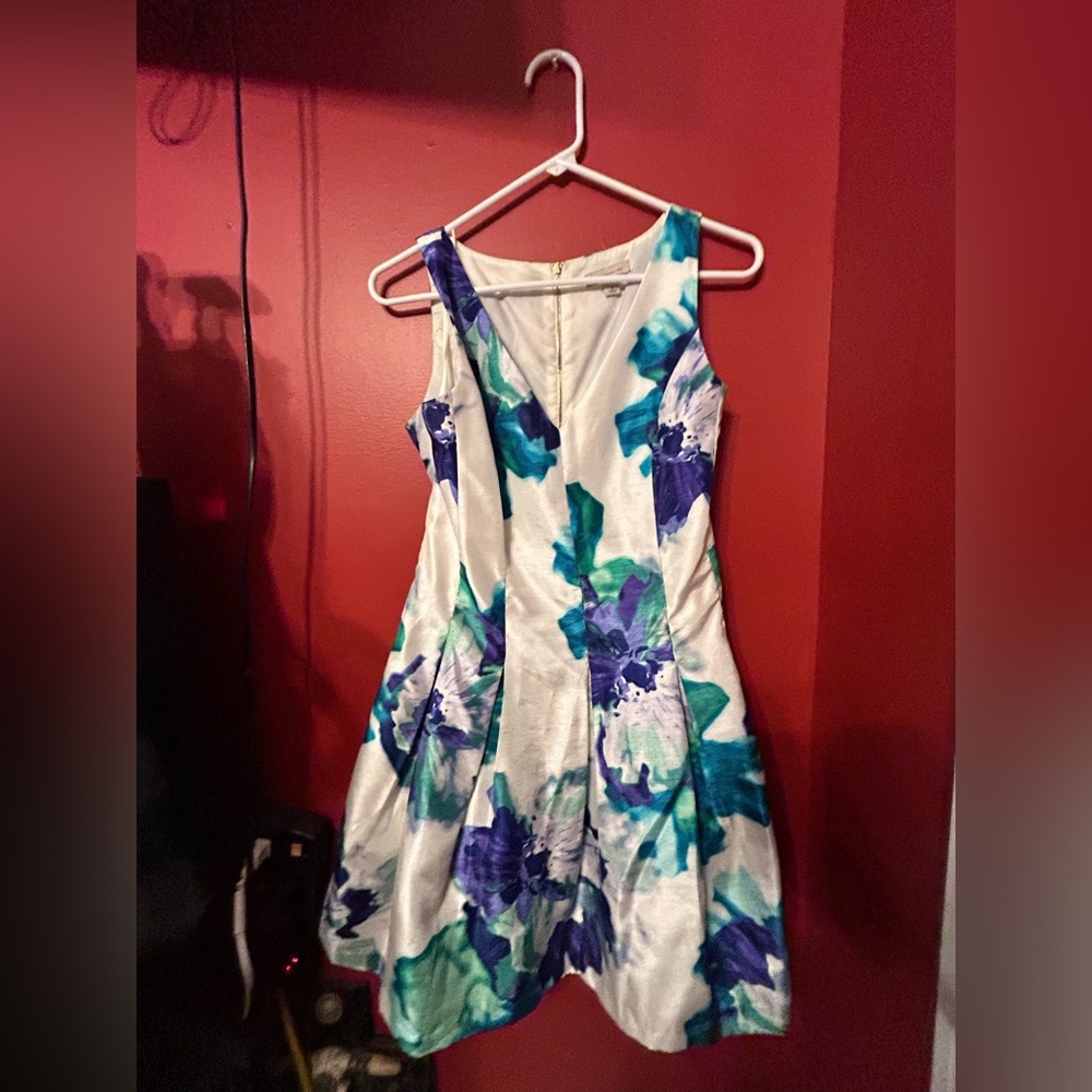 White floral dress
